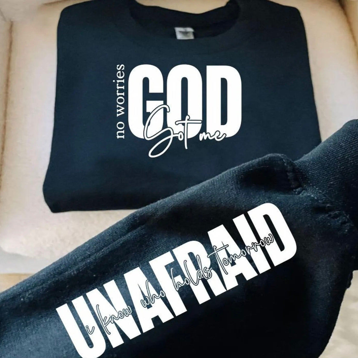 No worries God Got me with sleeve print
