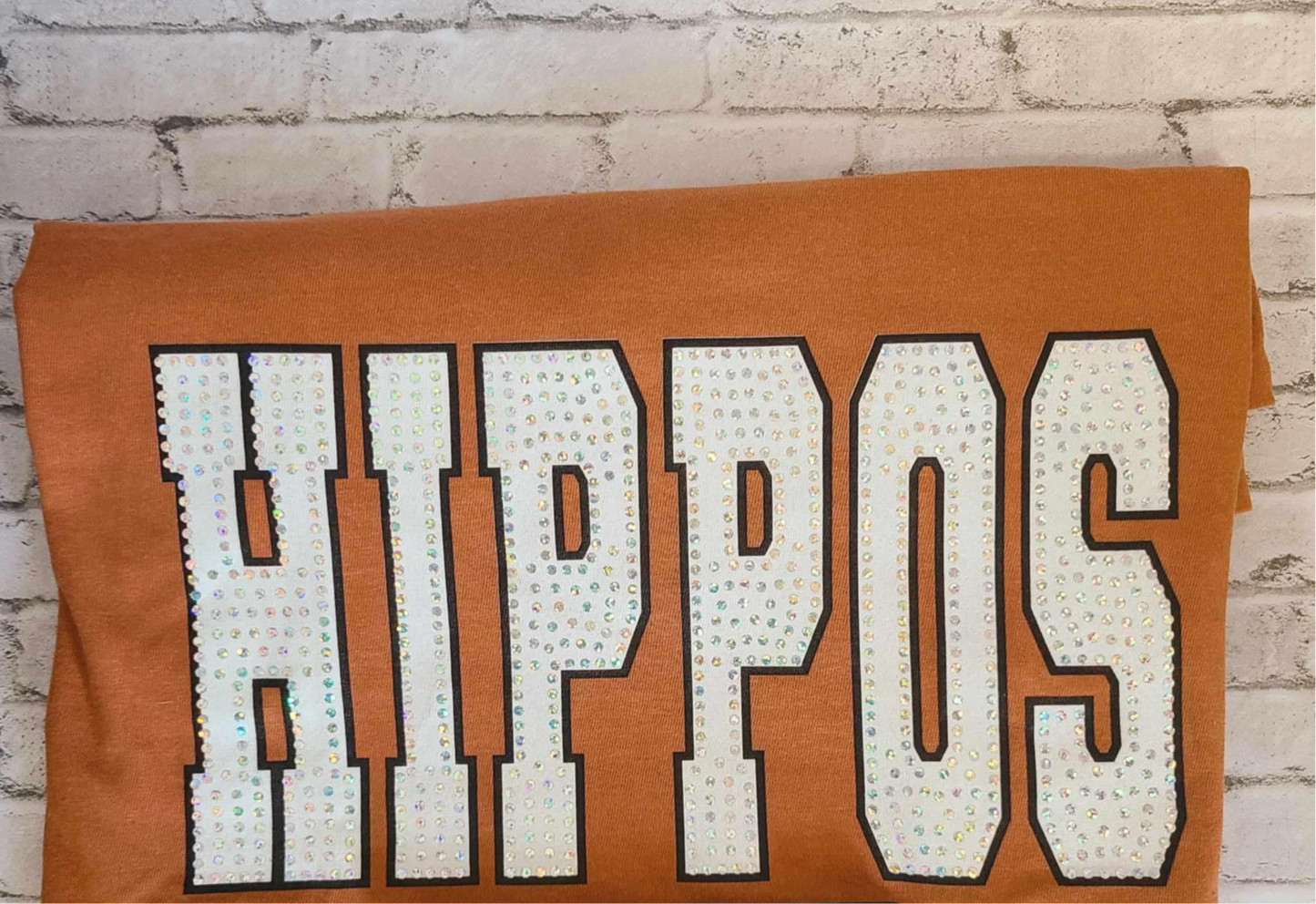 Hippos White Inside Black Outside Comfort Colors