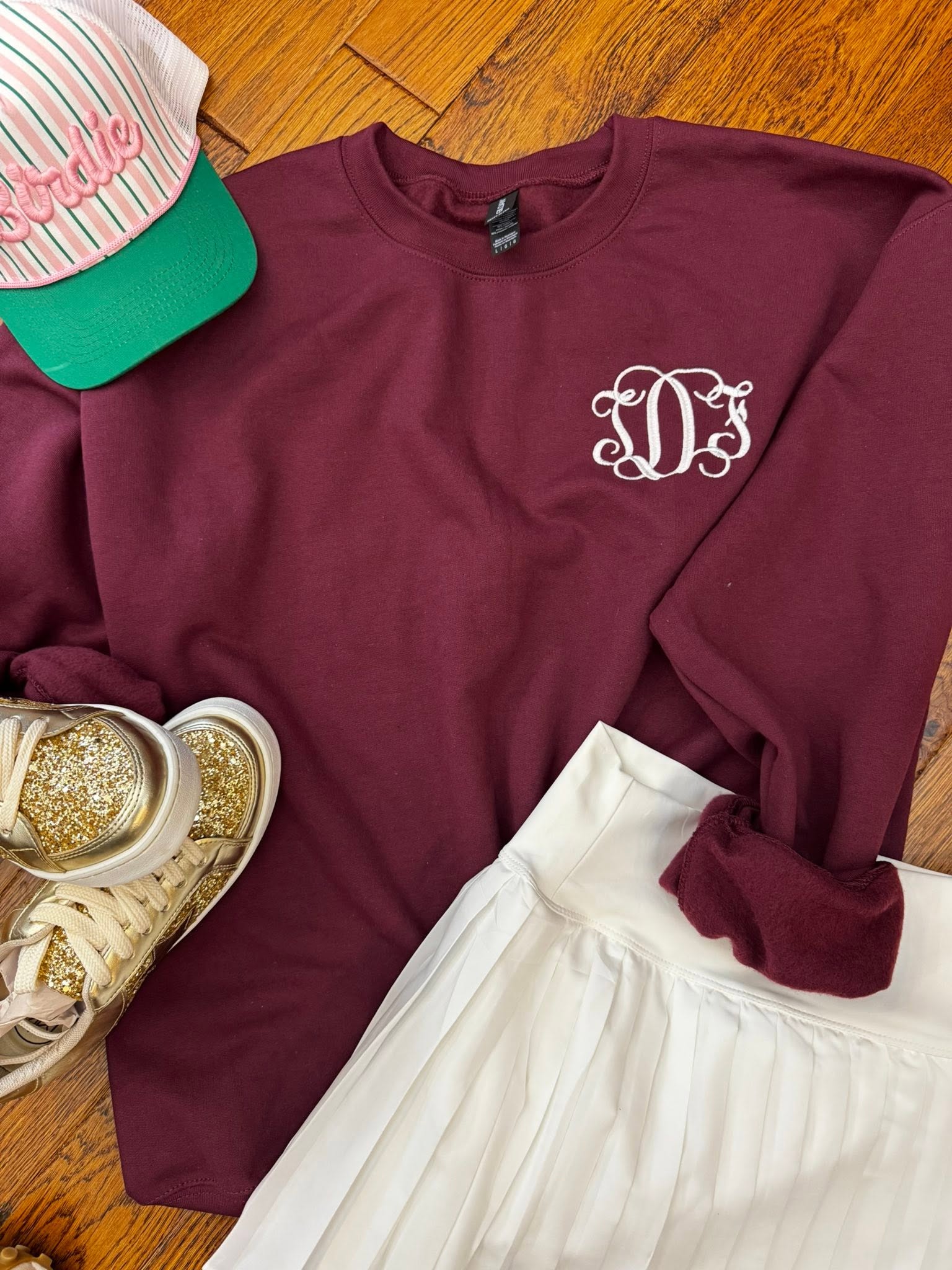 Monogram Embroidery Fleece