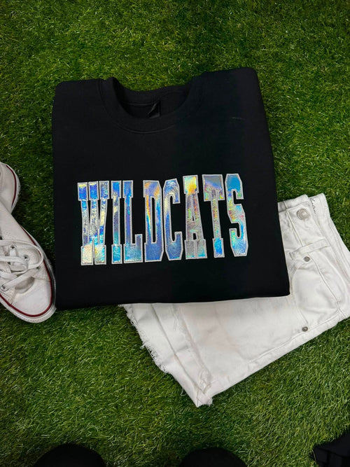 Custom Chrome Glitter Embroidery