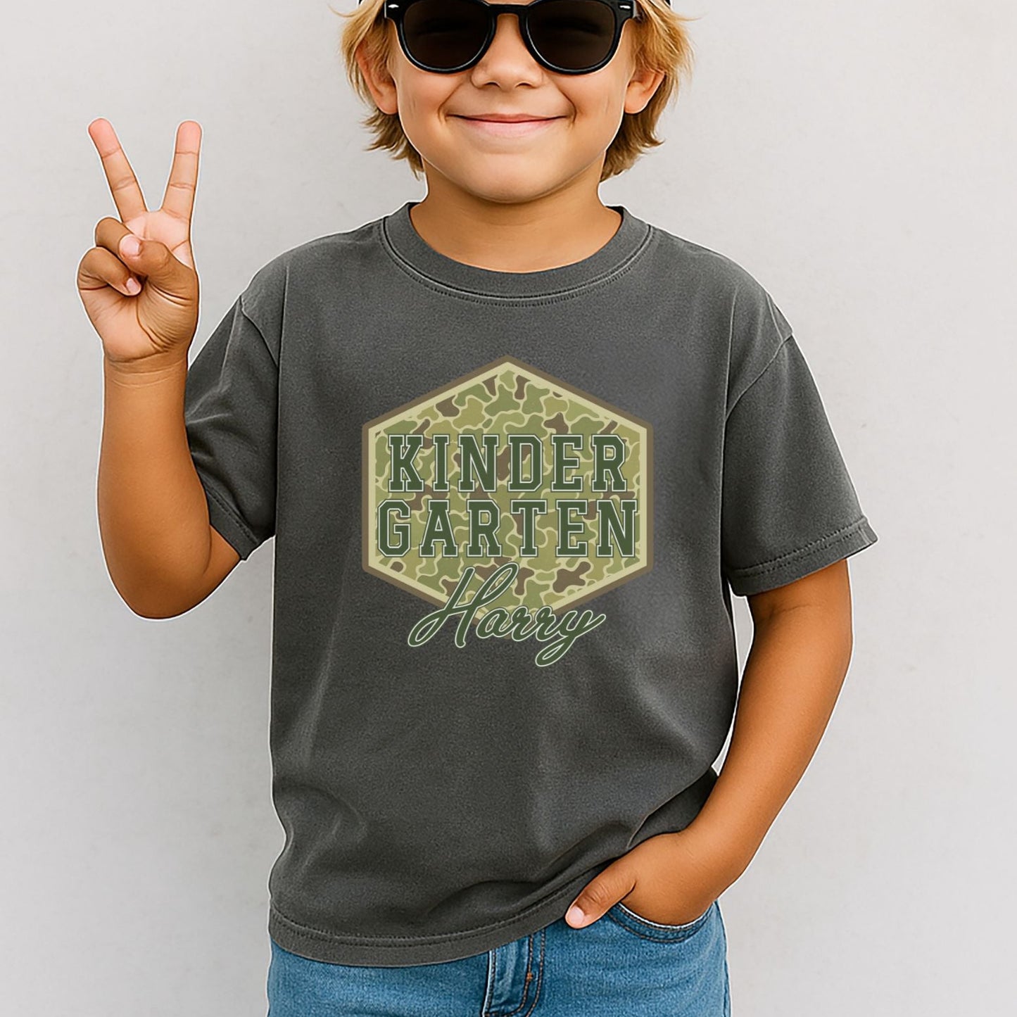 Camo Badge Custom Name and grade