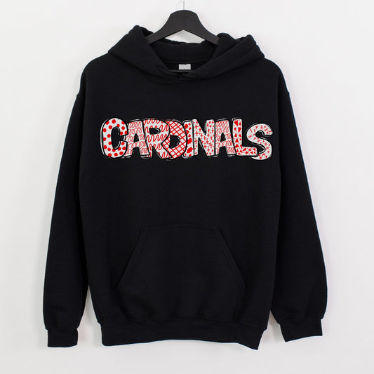 cardinals white red
