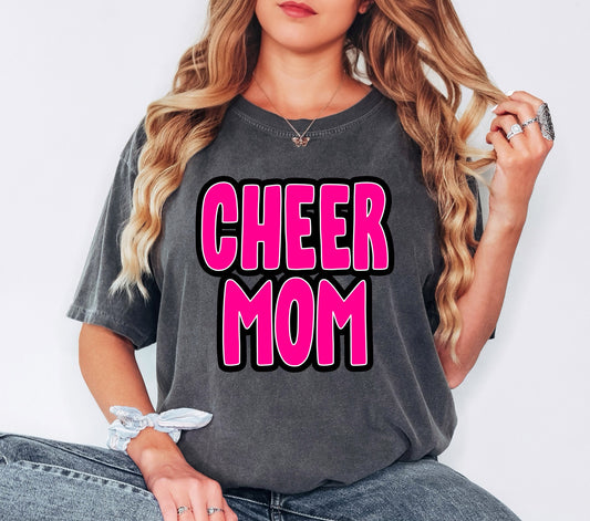 Cheer Mom Bubble Hot Pink