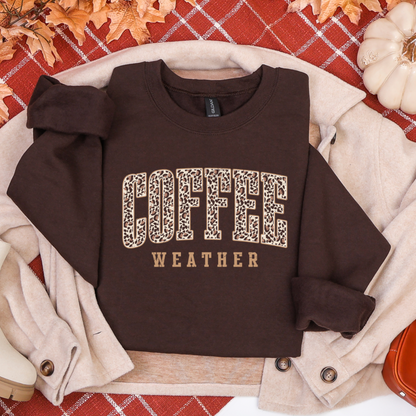 Coffee Weather Leopard Print