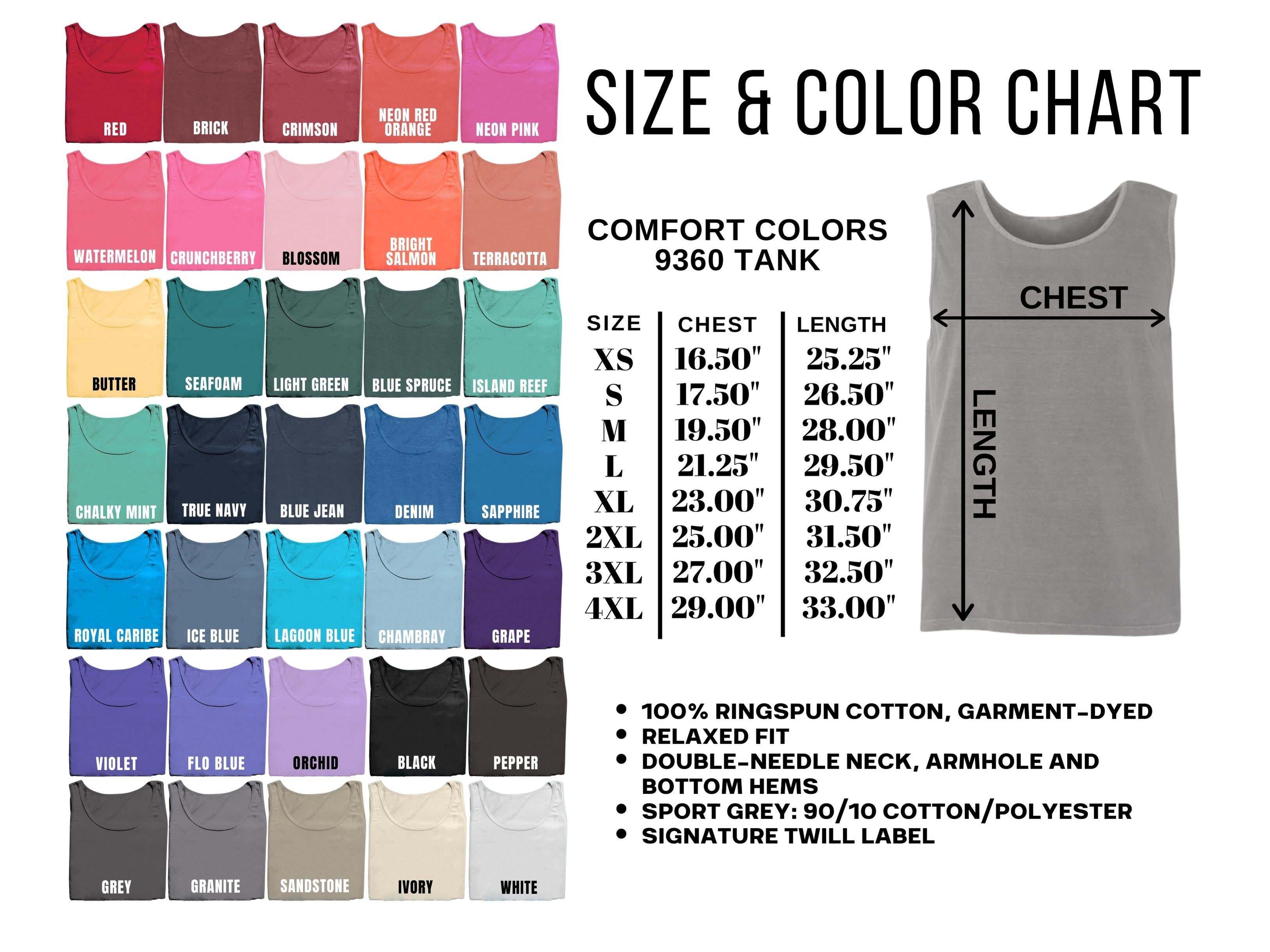 Custom Spangle Name Comfort Colors Tank Top