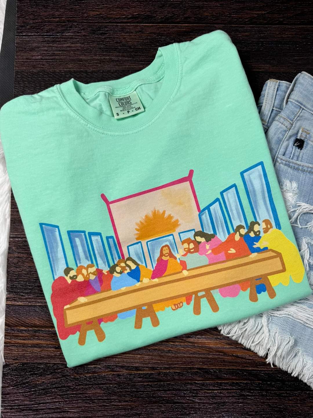 Last Supper Watercolors Comfort Colors