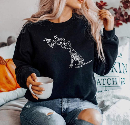 Boop Skeleton Dog Short Sleeve & Crew