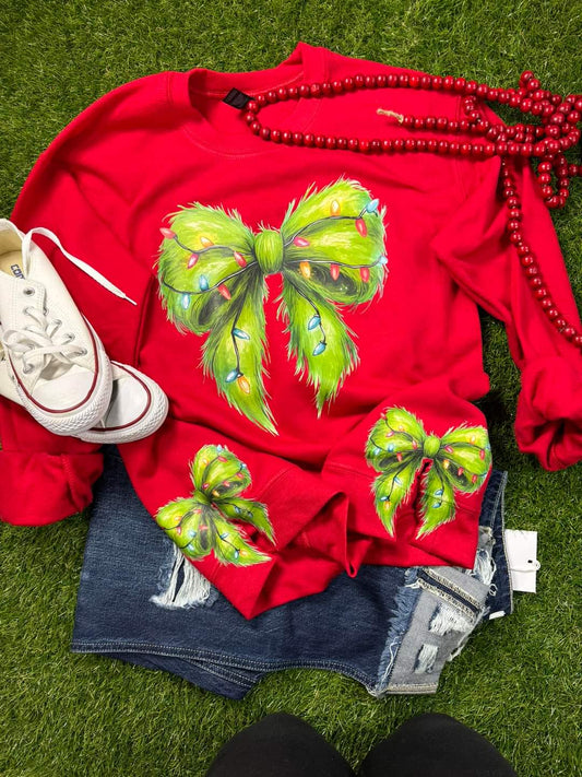 Green Bow Cut Sides With Bows