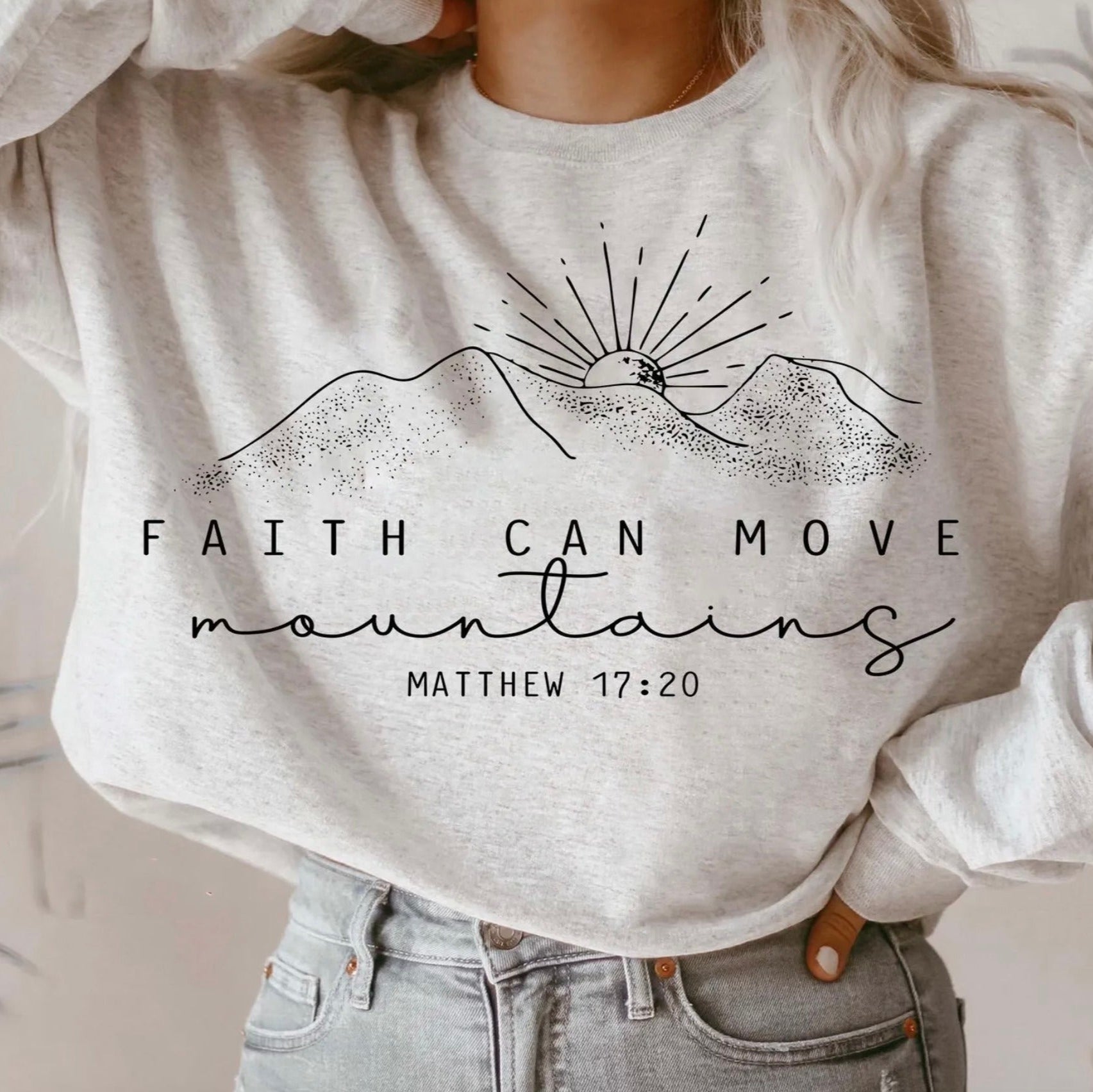 Faith Can Move Mountains Black