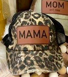 Mama Leather Hat Patch