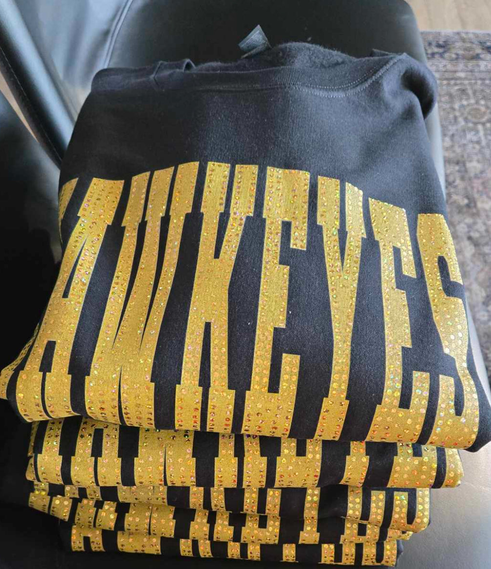 Hawkeyes Gold Spangle Gildan