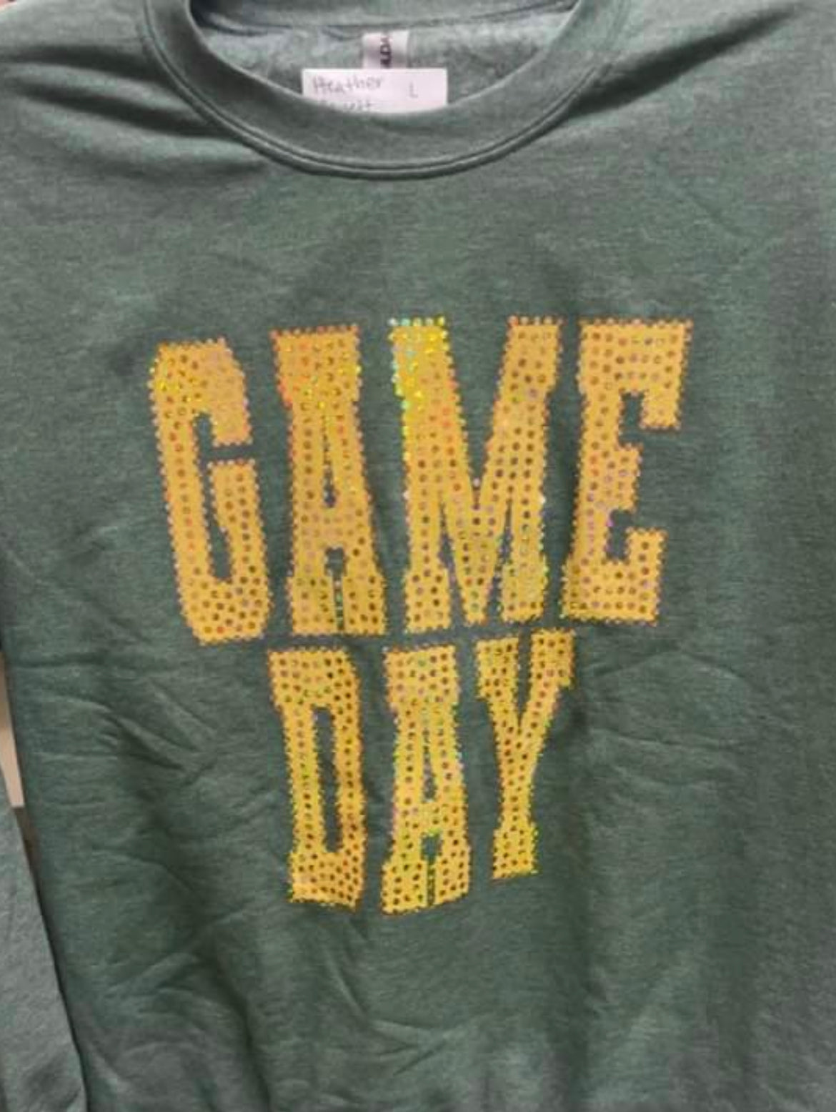 Gold Game Day Spangle Fleece