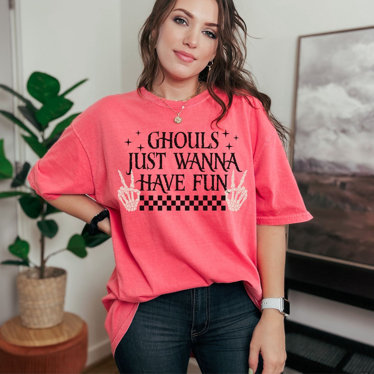 GHOULS JUST WANNA CHECKERED