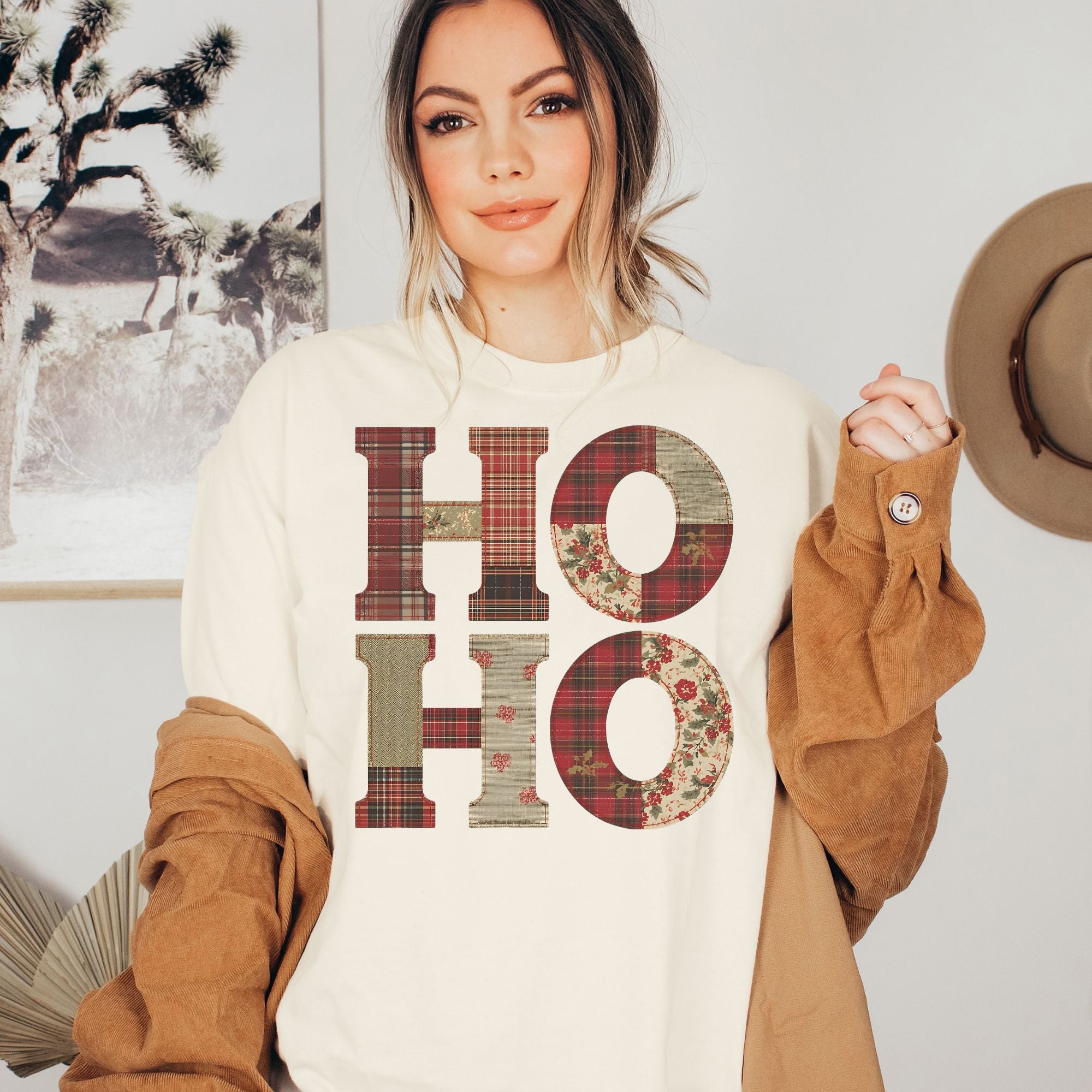 HO HO Faux Christmas Patchwork