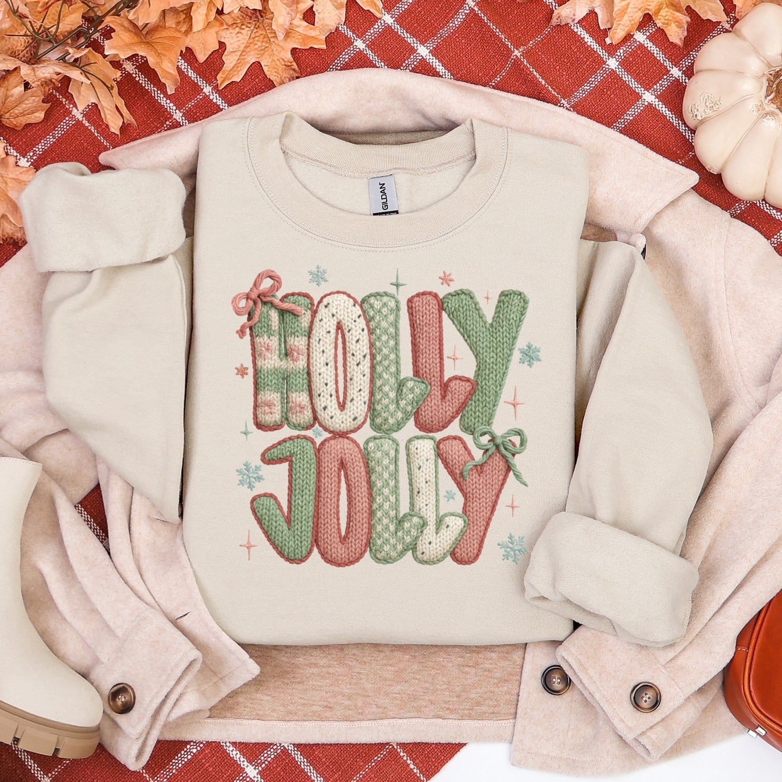 Holly Jolly Faux Yarn