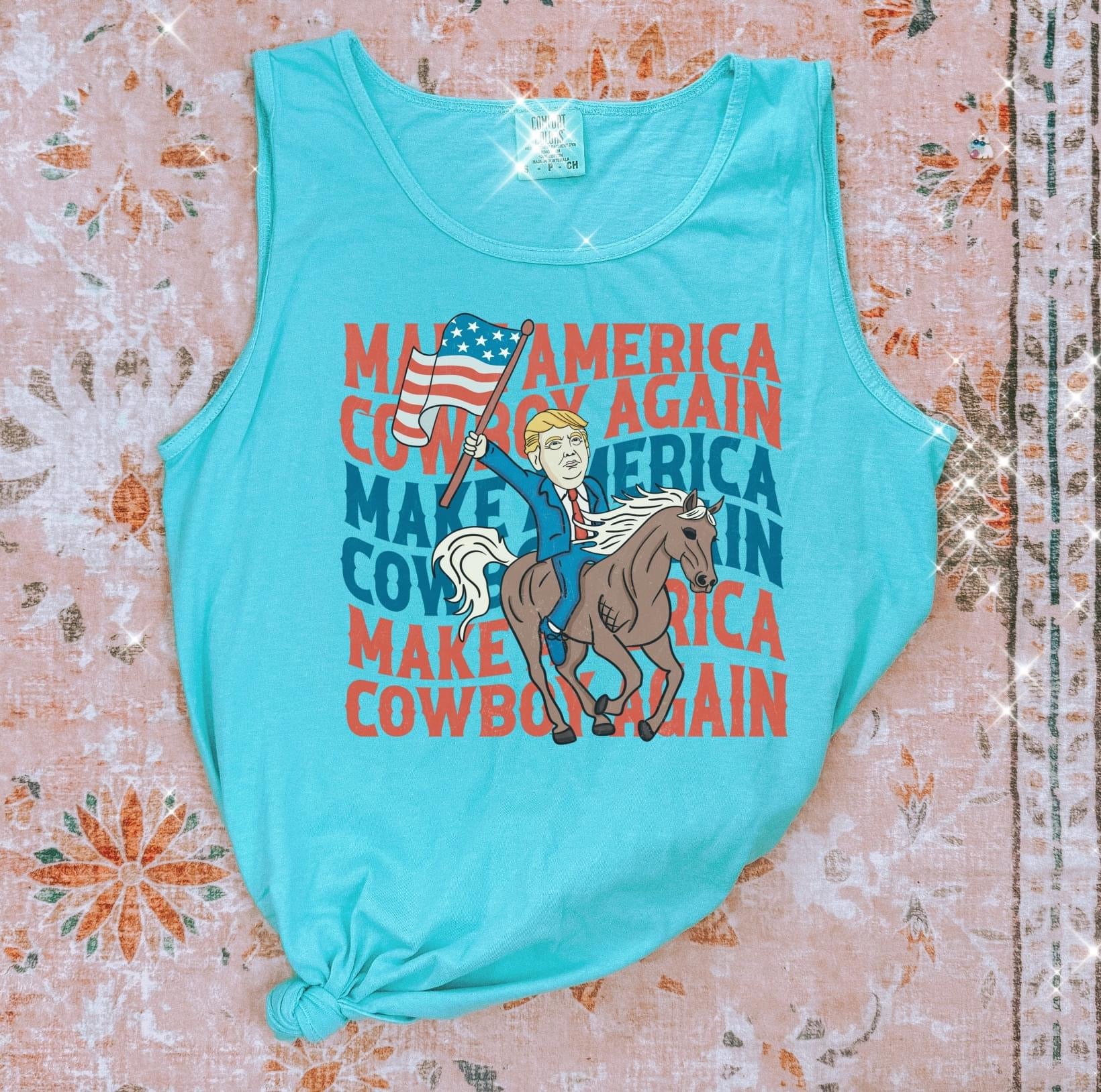 Make America Cowboy Again Colors Tank