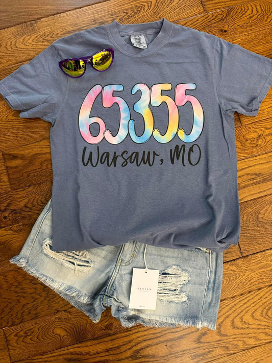 Custom Zip Code City Comfort Colors