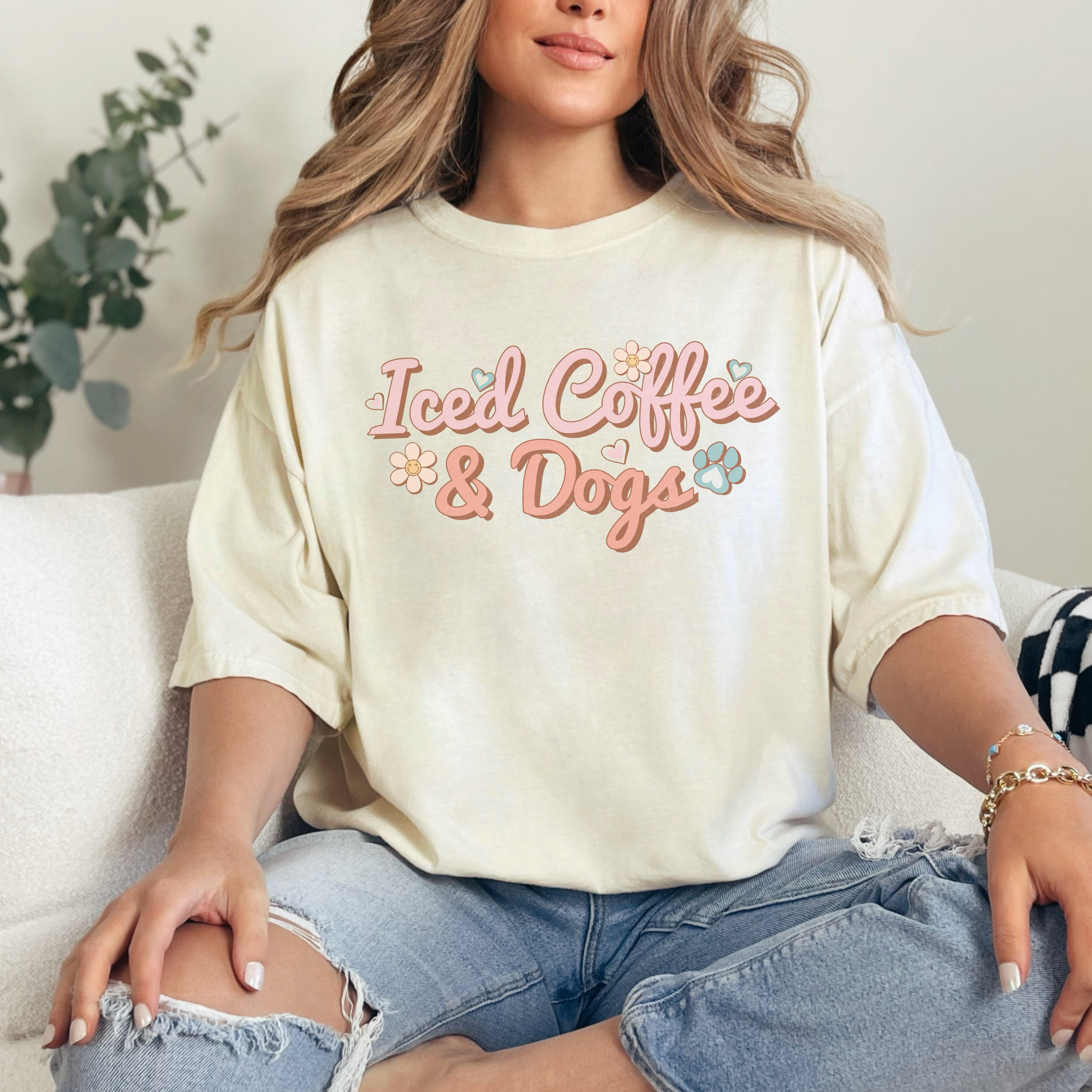 Iced Coffee And Dogs Comfort Colors