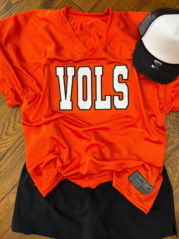 VOLS Glitter Embroidered Jersey