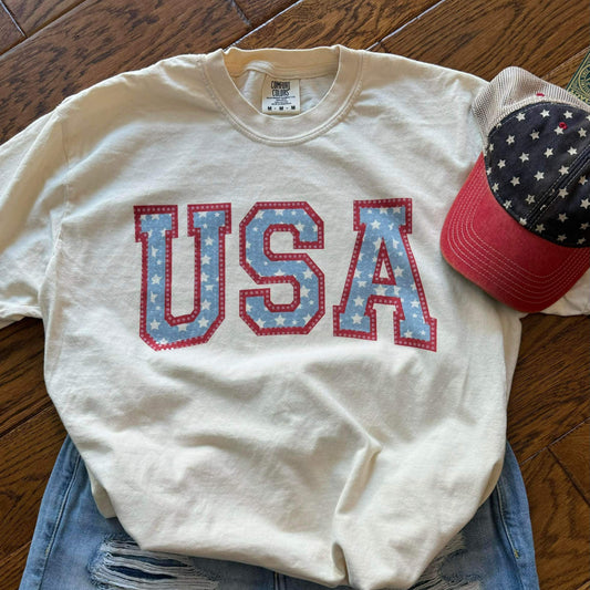 USA Blue Dot Spangle Comfort Colors