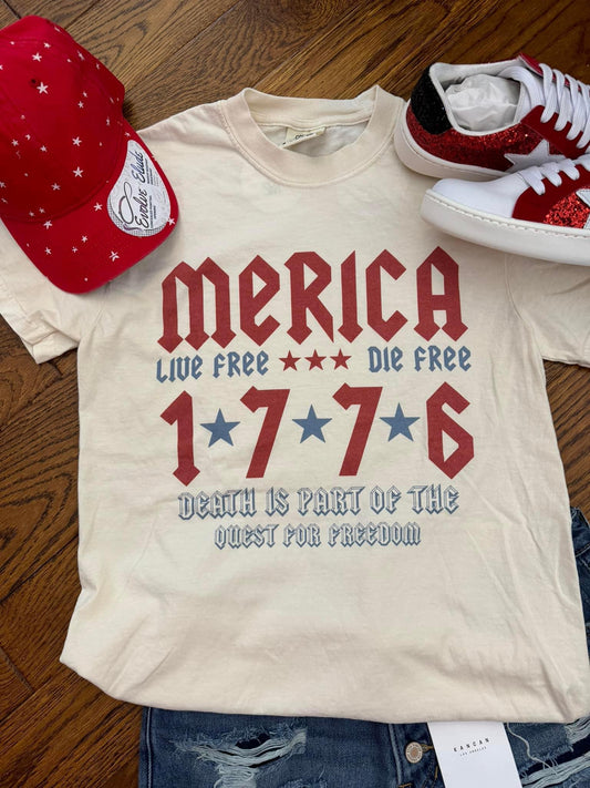 Merica’ Live Free Die Free Comfort Colors