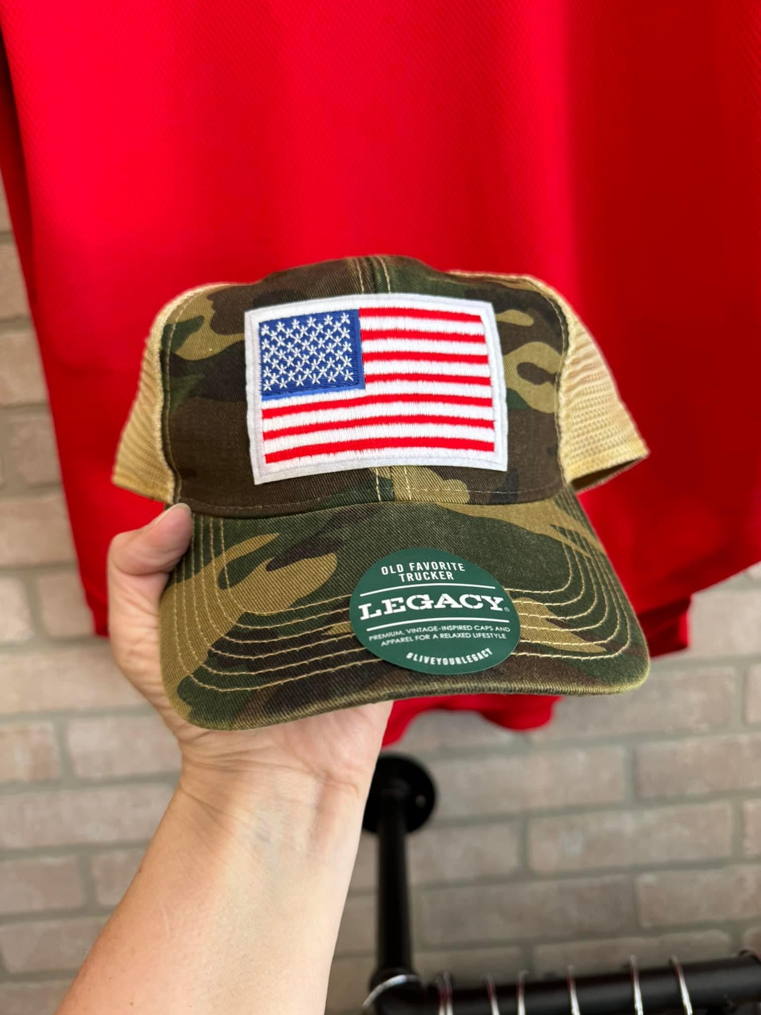 USA Patch Camo Trucker