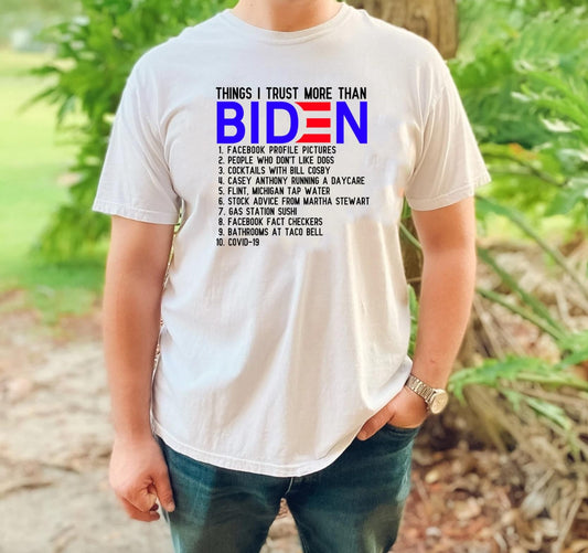 Things I Trust More Than Biden
