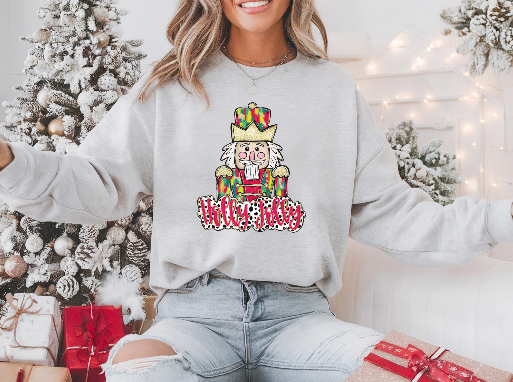 Holly Jolly Nut Cracker