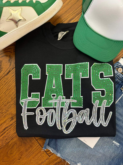 CATS Football Spangle Comfort Colors