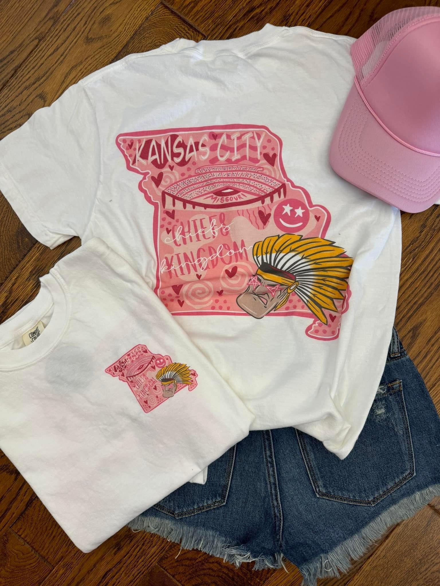 Pink Kansas City MO State Comfort Colors
