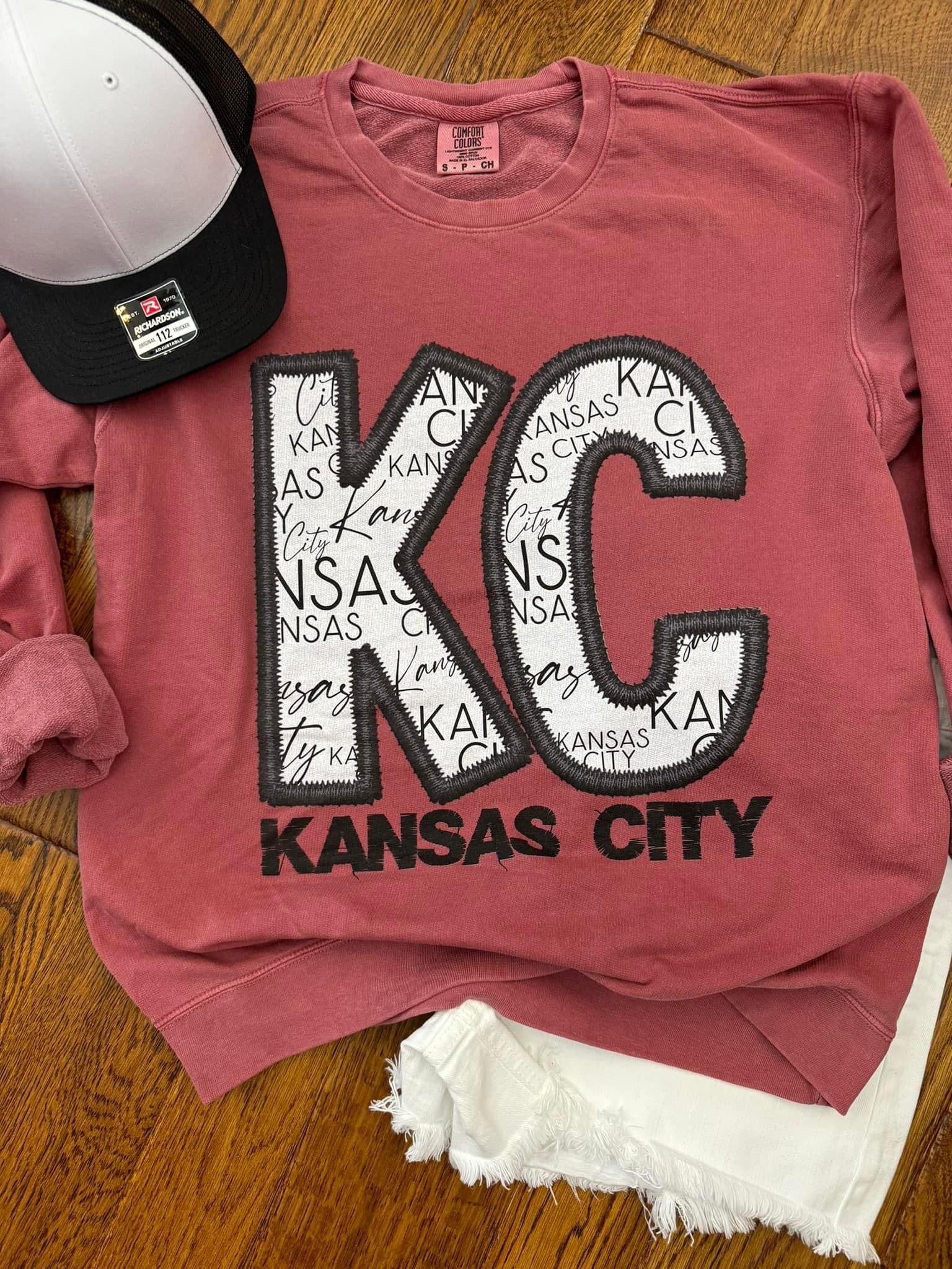 KC Retro Faux Embroidery Comfort Colors