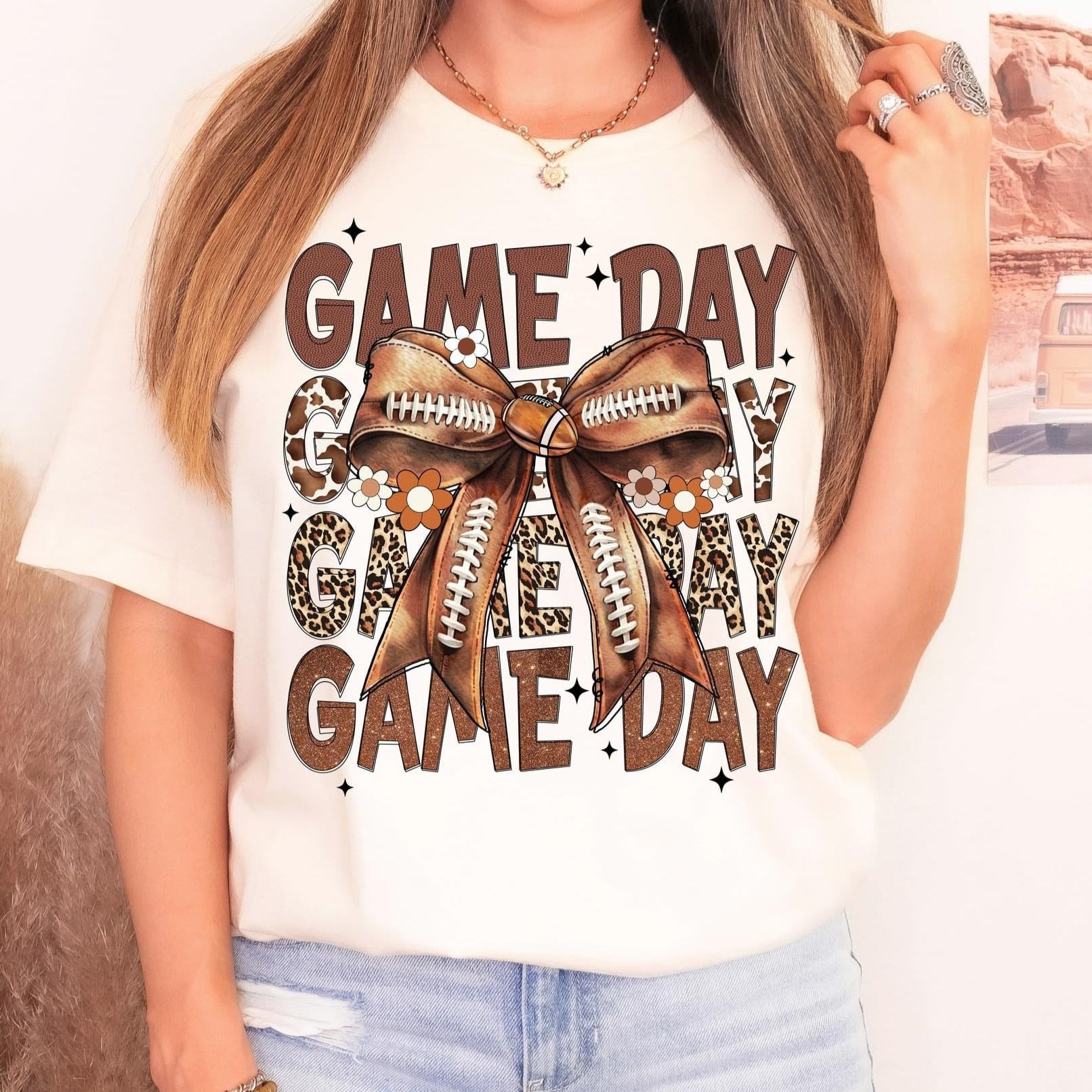 Game Day Football Bow