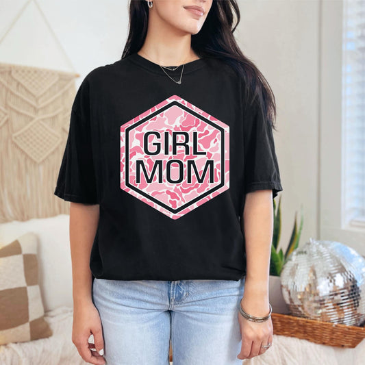 Girl Mom Camo Badge