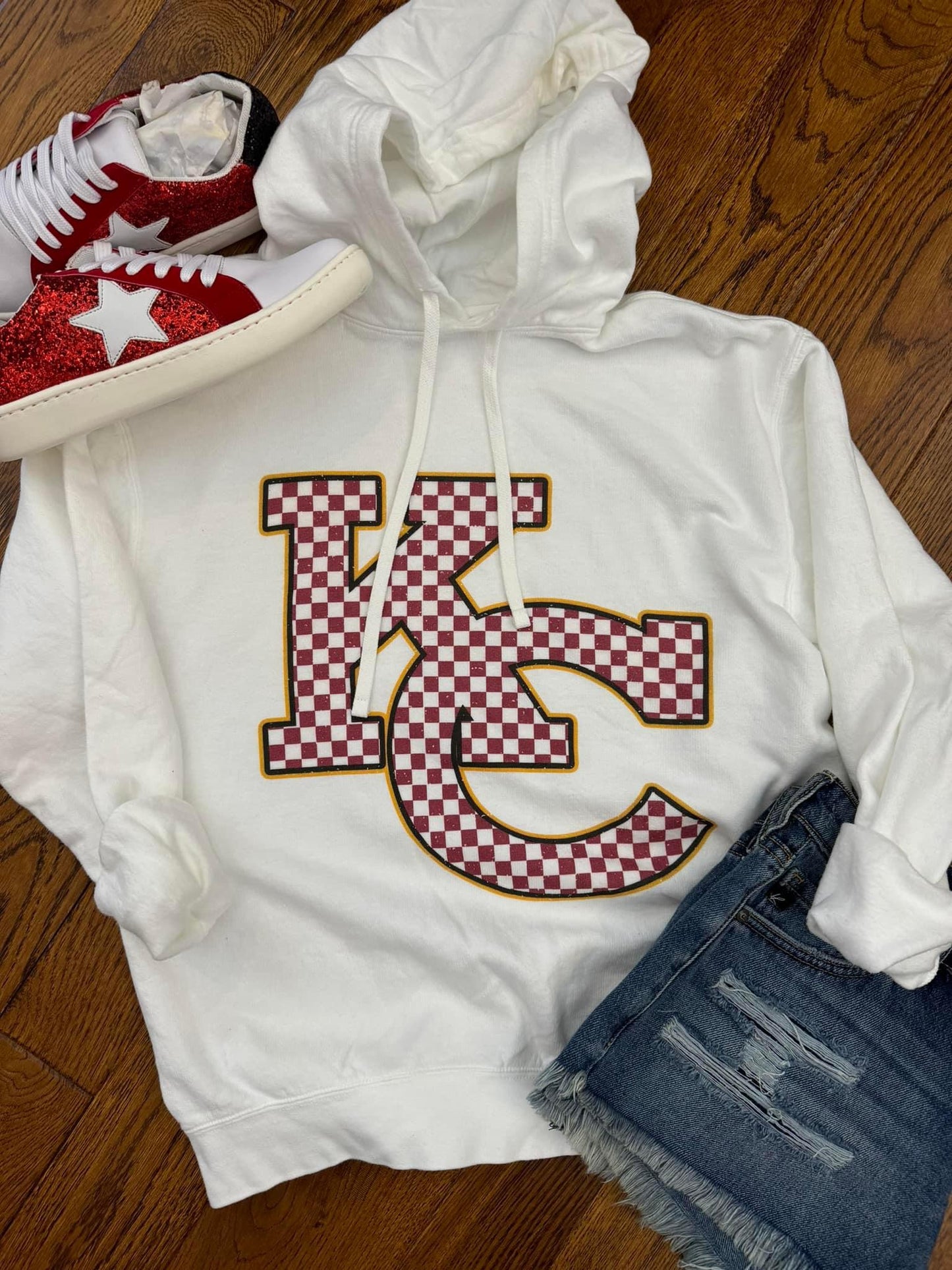 KC Checkered Hooded Fleece