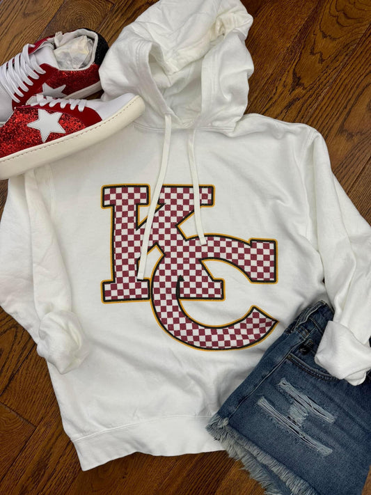 KC Checkered Hooded Fleece