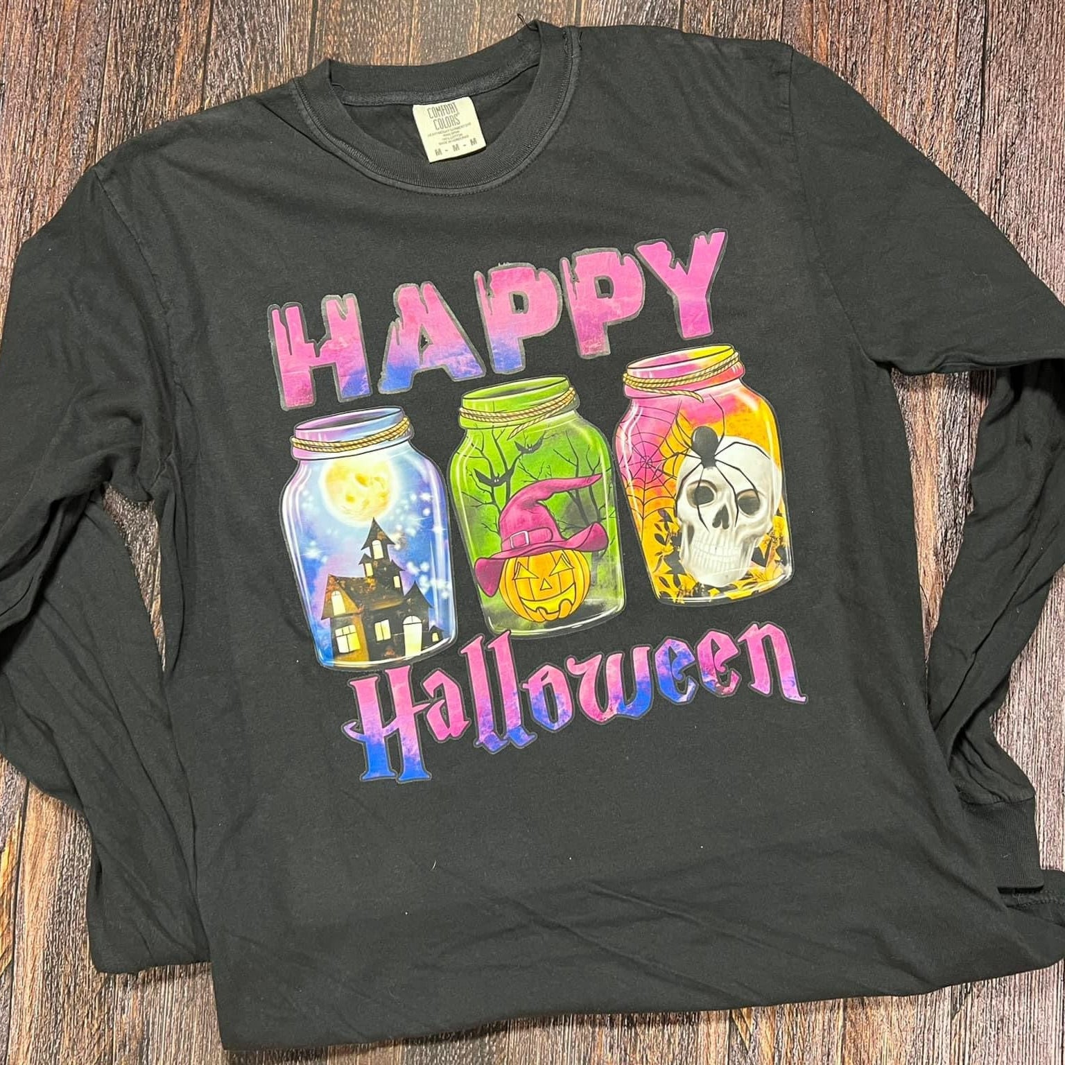 Happy Halloween Comfort Colors Long Sleeve