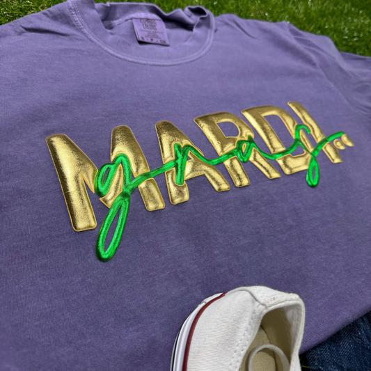 Mardi Gras Gold Puff Comfort Colors