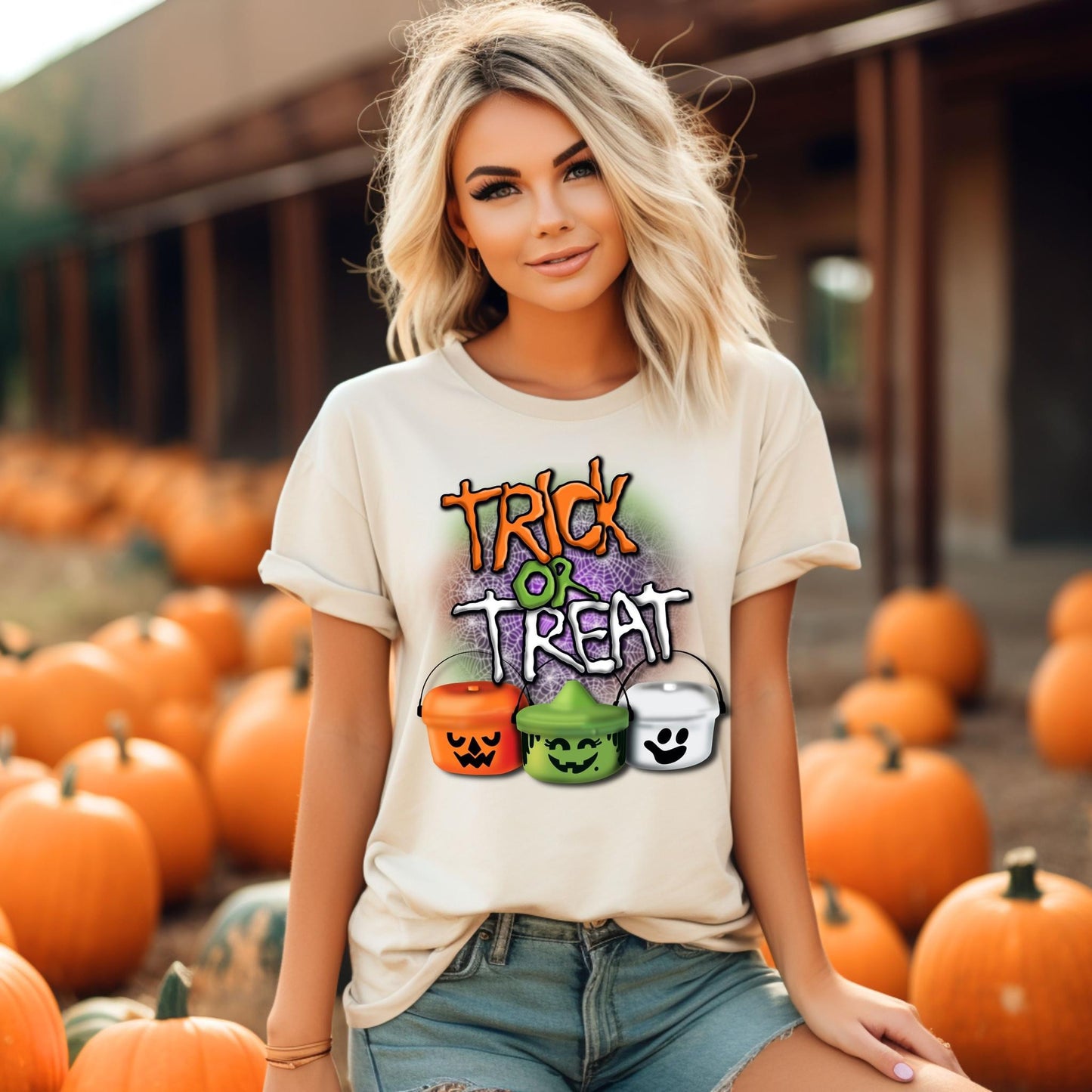 trick or treat pumpkin buckets