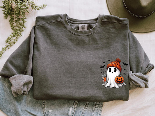 Pumpkin Coffee Ghost Pocket