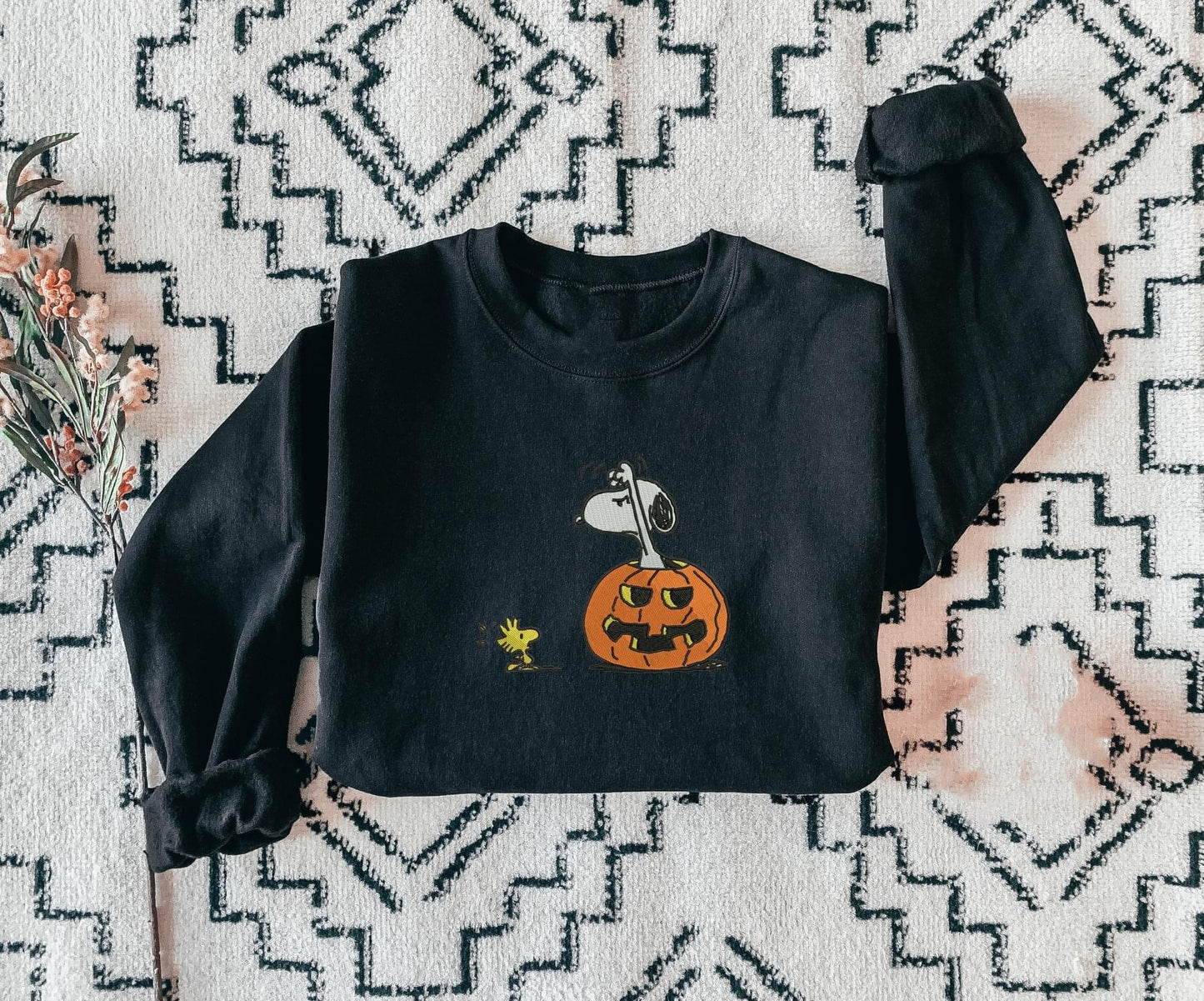 Snoopy Pumpkin Embroidery