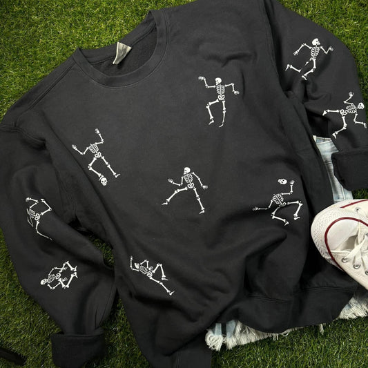 White Glow In The Dark Dancing Skeletons Toddler