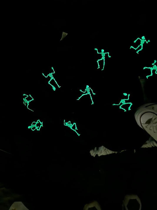 White Glow In The Dark Dancing Skeletons Toddler