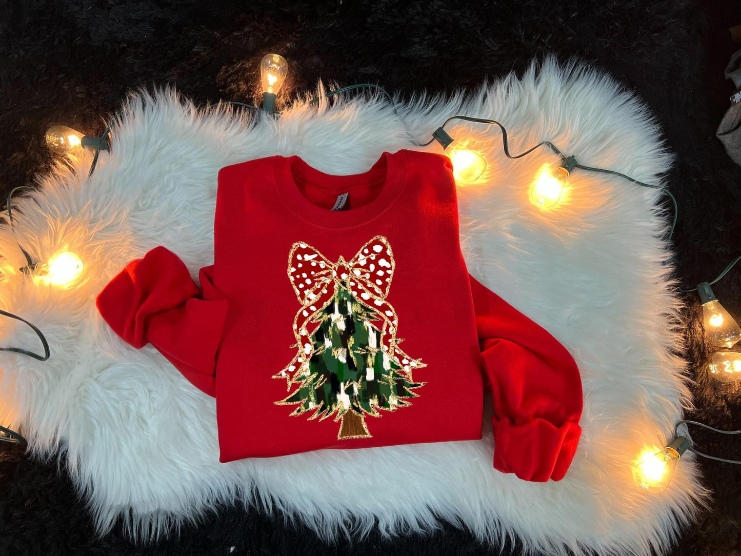 Red Christmas Tree Bow