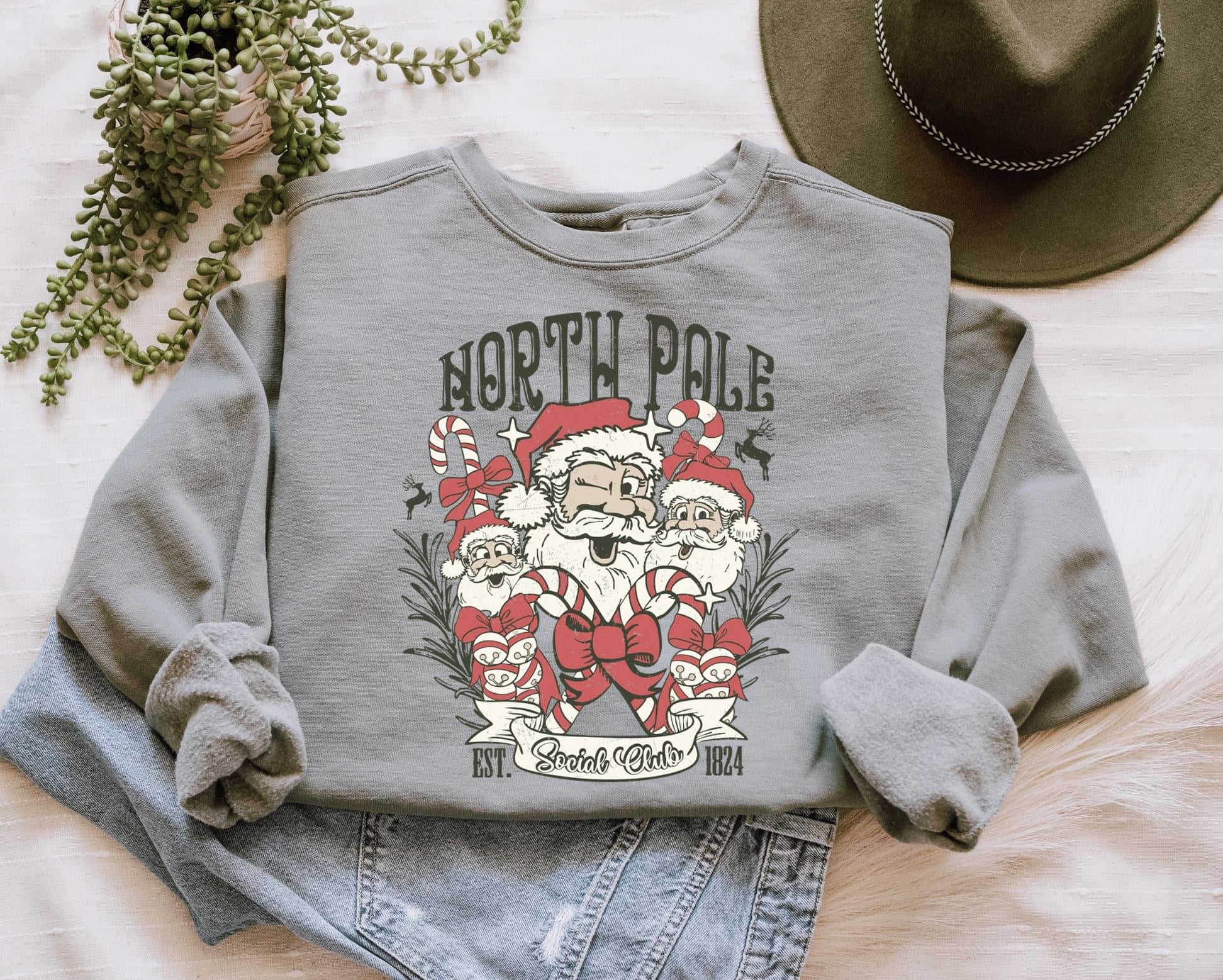 North Pole Santa Comfort Colors