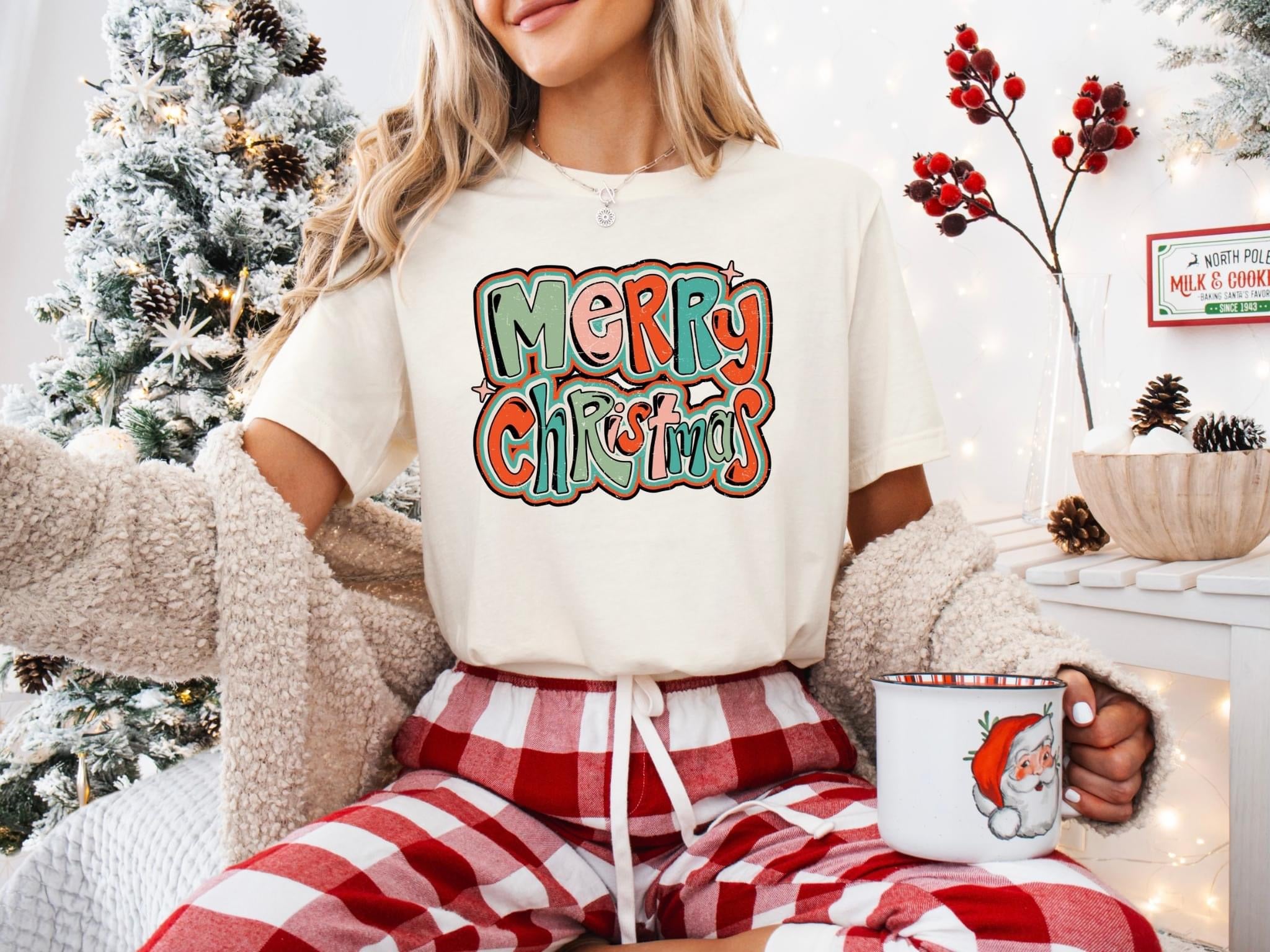Merry Christmas Bubble Letters