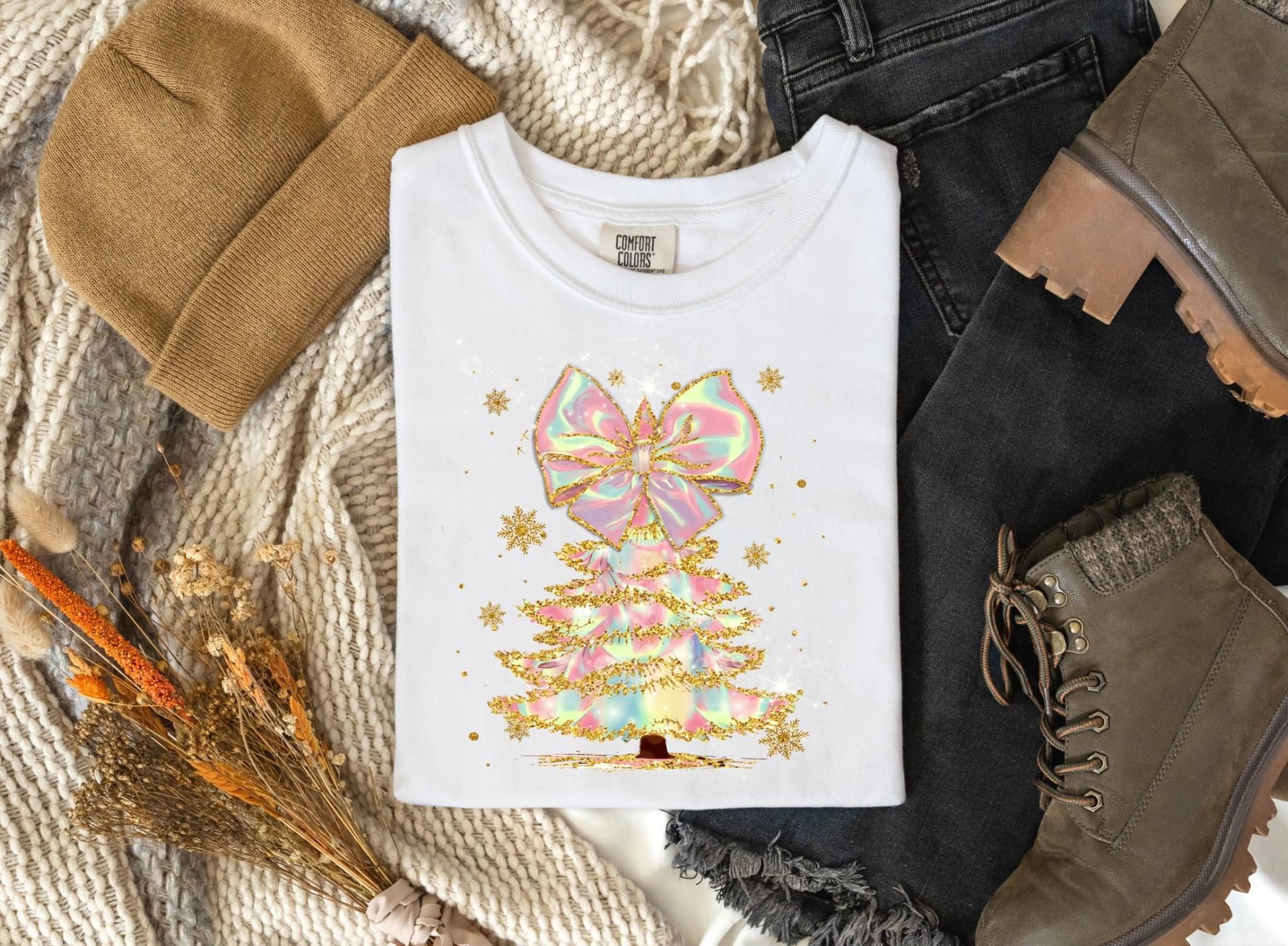 Pink And Gold Tree