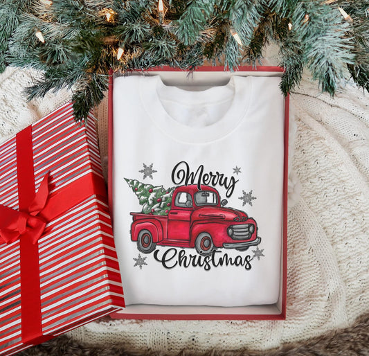 Merry Christmas Red Truck