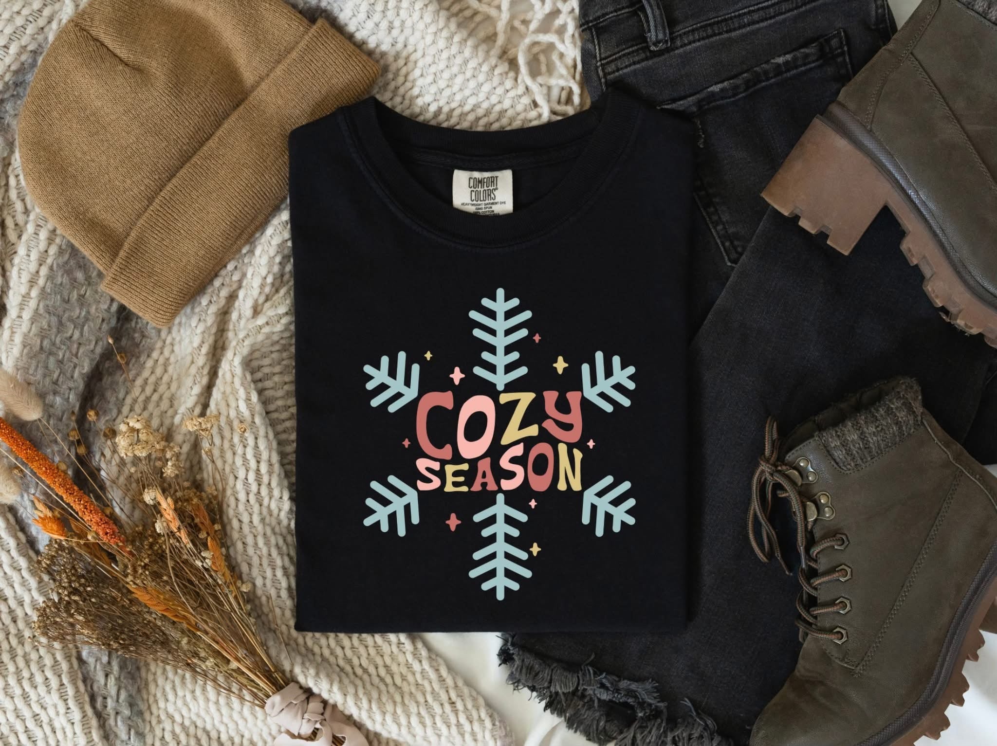 Cozy Season Snowflake Comfort Colors