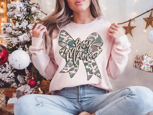 Boy Mama Camo Bow