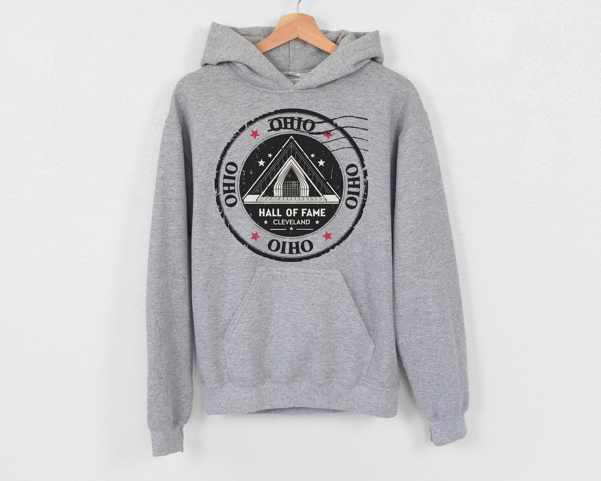 Ohio Stamp Hooded Fleece